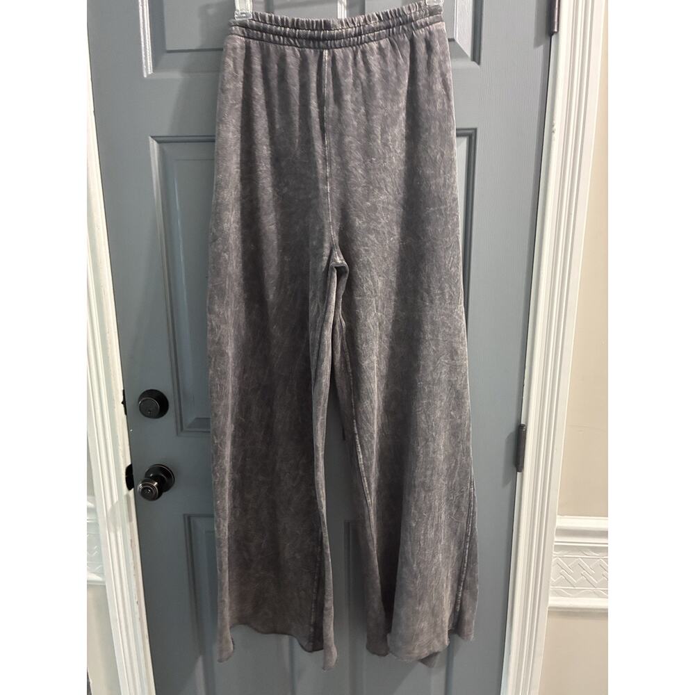 Three Bird Nest Black Relaxing Robin Wide-Leg Drawstring Women's Casual Pants Lg - Picture 3 of 8